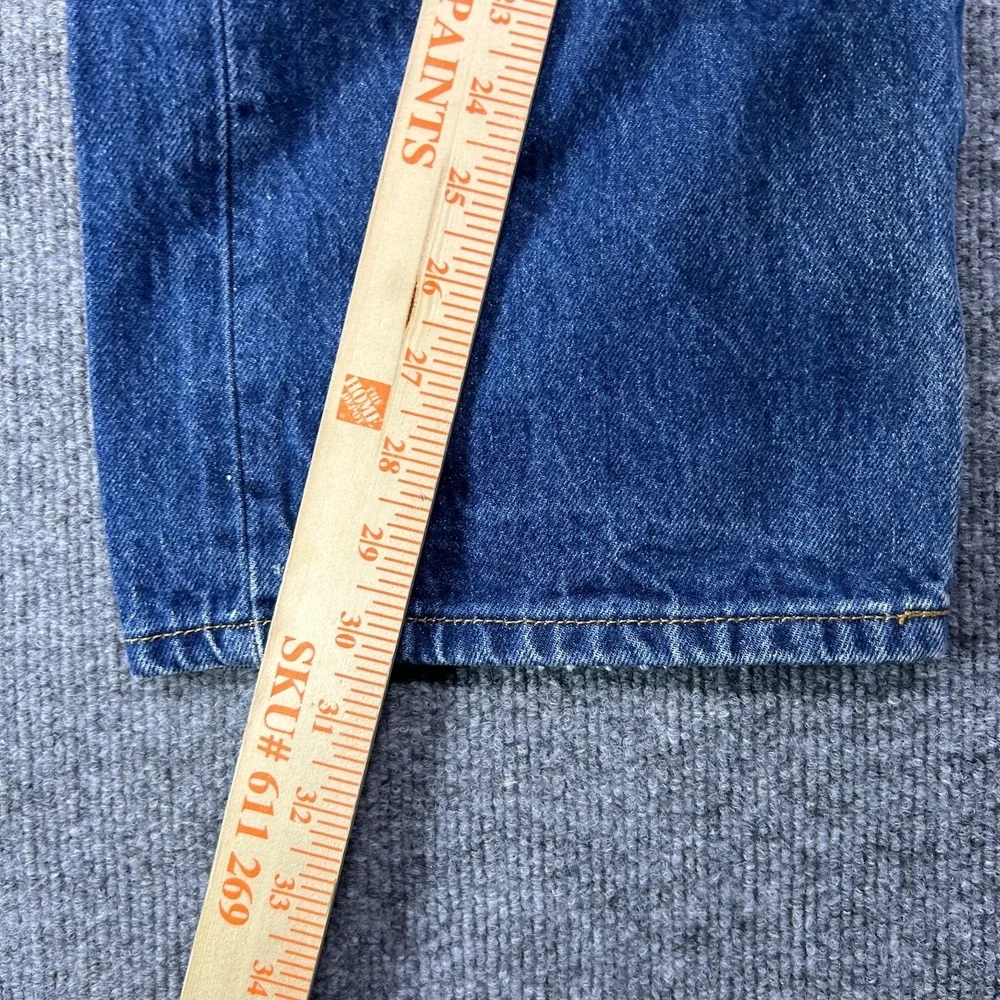 Levi's 501 Original Straight Fit Jeans Mens 40X30 Blue Denim Button Fly - Stains
